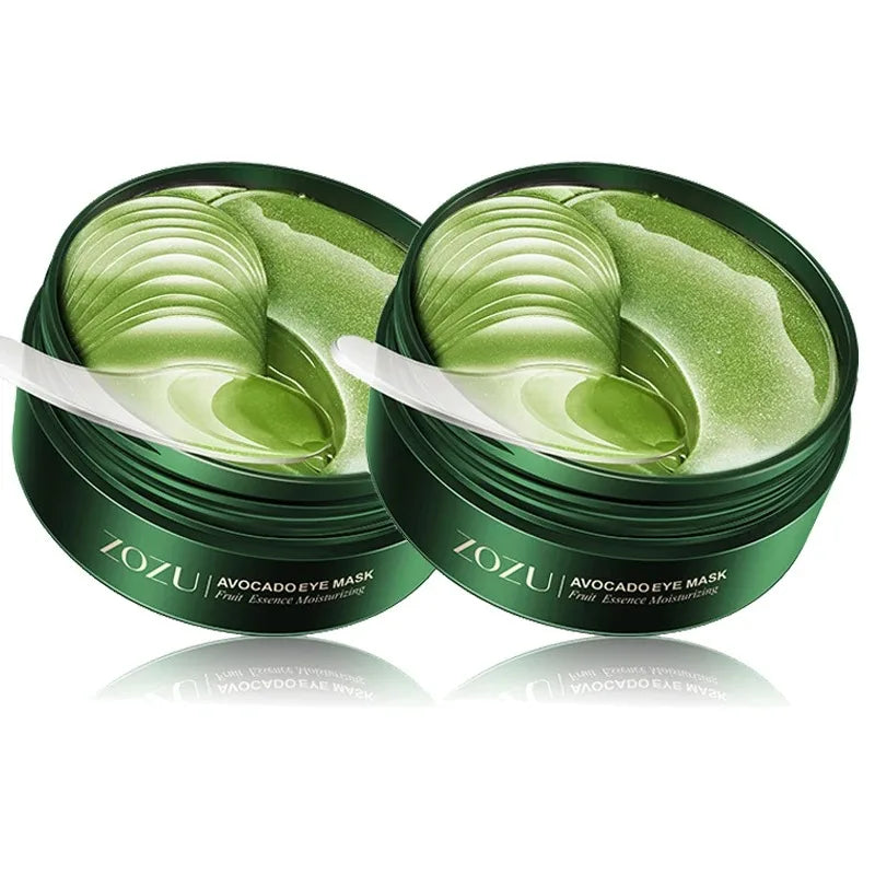60Pcs/120Pcs Avocado Golden Collagen Eye Mask anti Dark Circles Removal Eye Bags Moisturizing Firming Eye Patches Skin Care