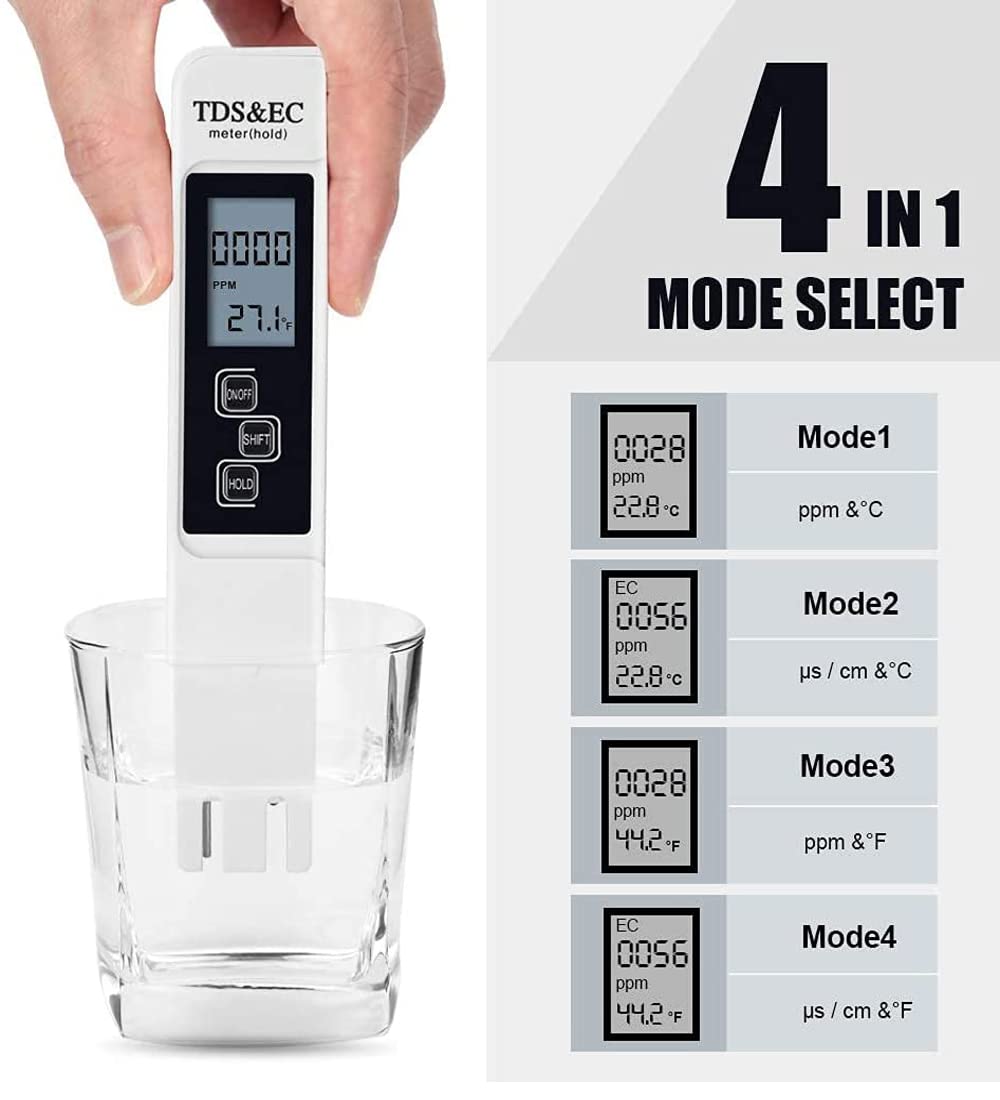 Digital Water Quality Tester – TDS, EC, PPM & Temperature Meter
