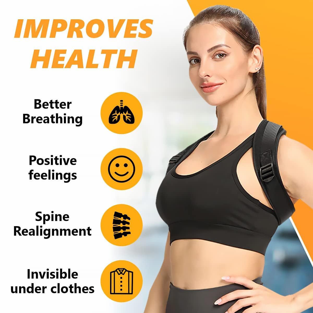 Adjustable Back Shoulder Posture Corrector Belt