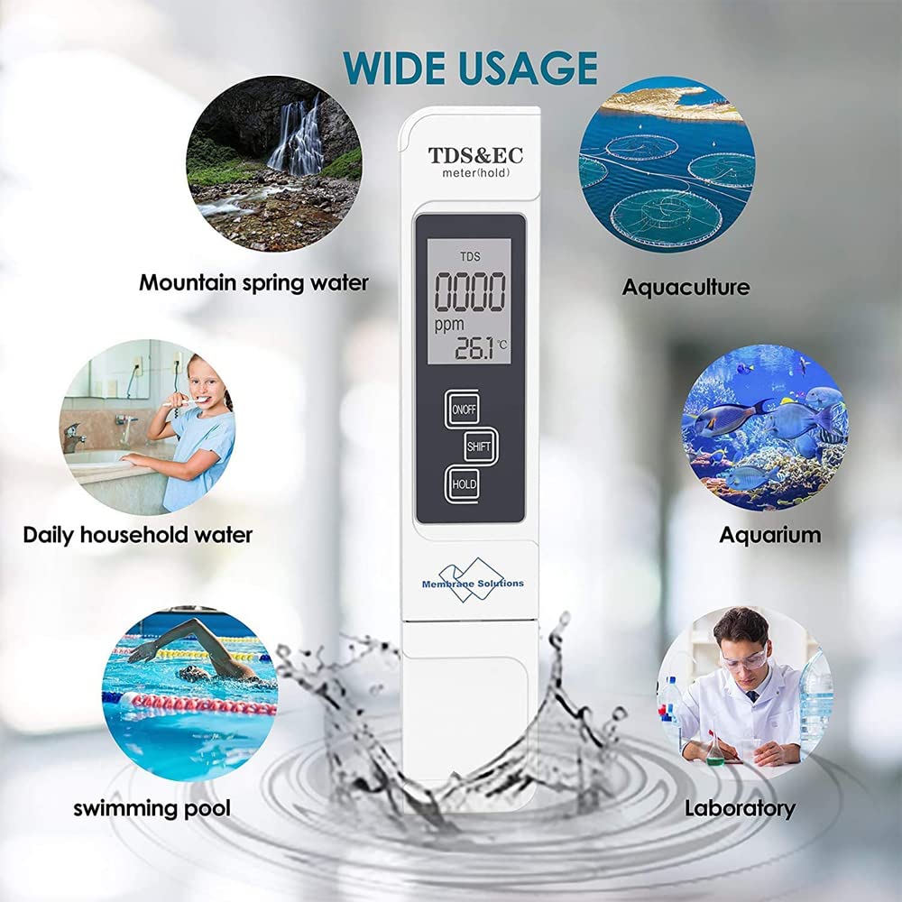 Digital Water Quality Tester – TDS, EC, PPM & Temperature Meter
