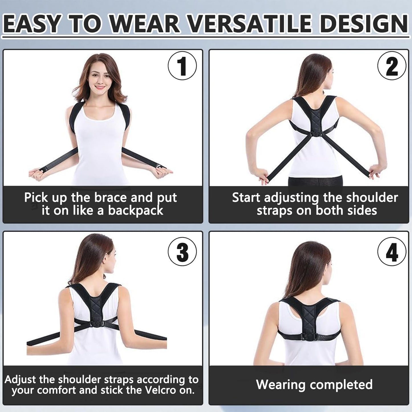 Adjustable Back Shoulder Posture Corrector Belt
